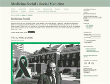 Tablet Screenshot of medicinasocial.info